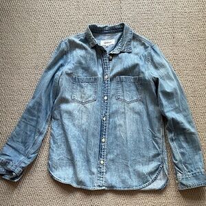 Quince Classic Button Down Denim Shirt